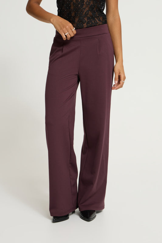 Wide Leg Jersey Trouser