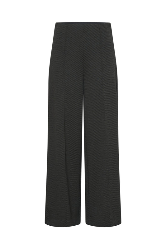 Rib Wide Leg Trouser