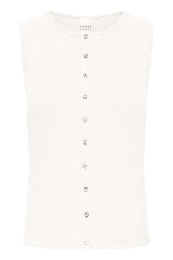 Ribbed Button Up Vest Top