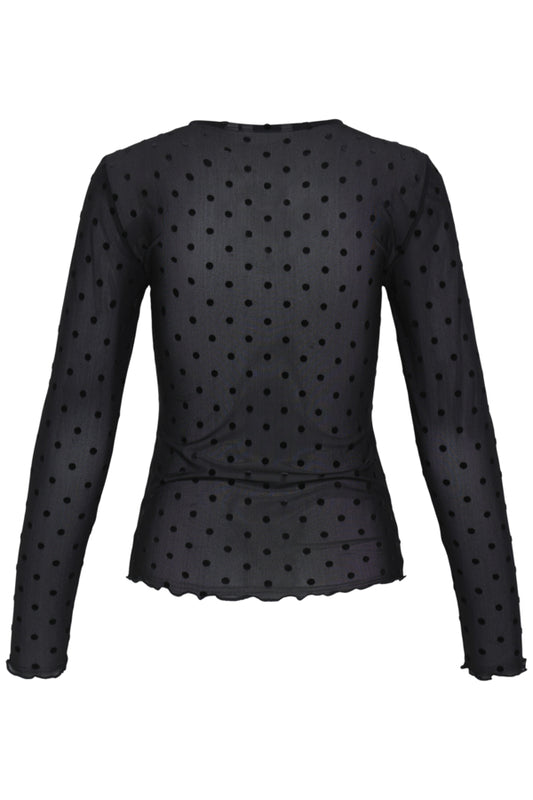 Sheer Polka Dot Top