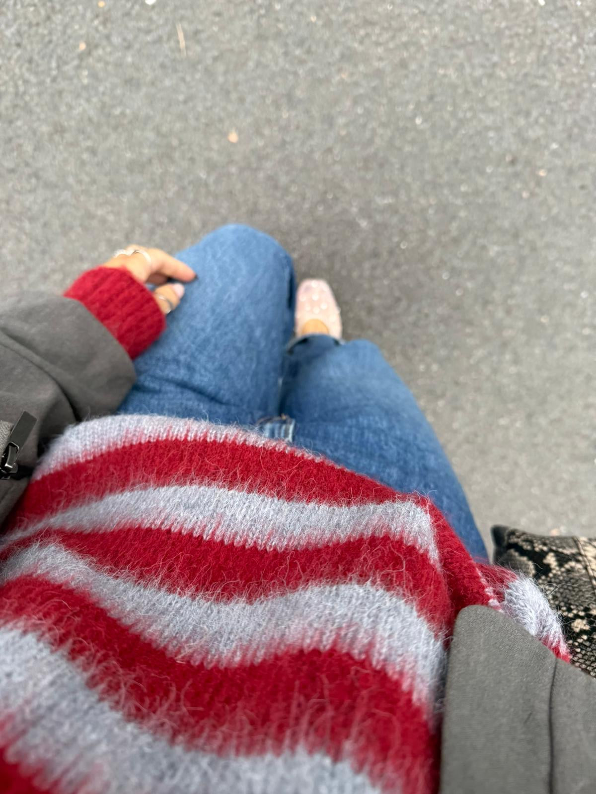 Fluffy Stripe Jumper