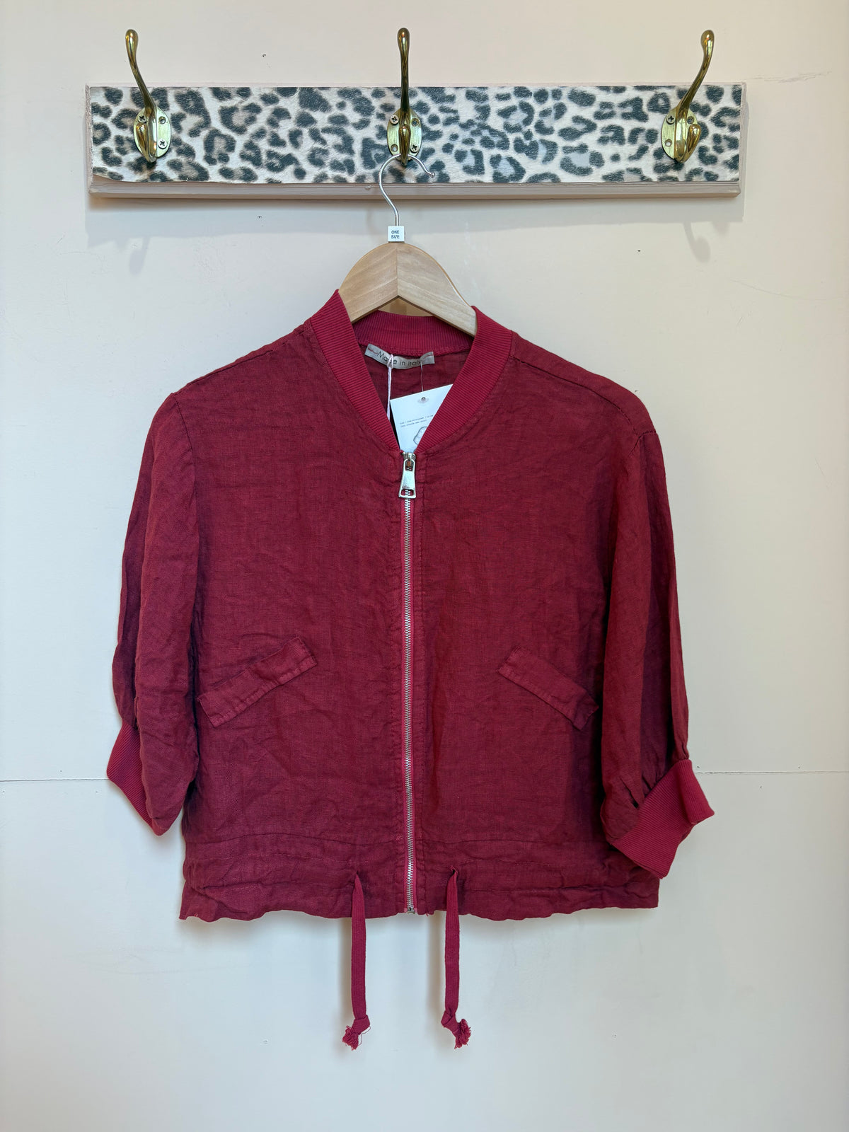 Linen Bomber Jacket