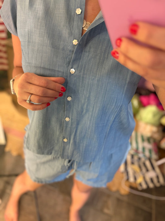 Summer Denim Blouse
