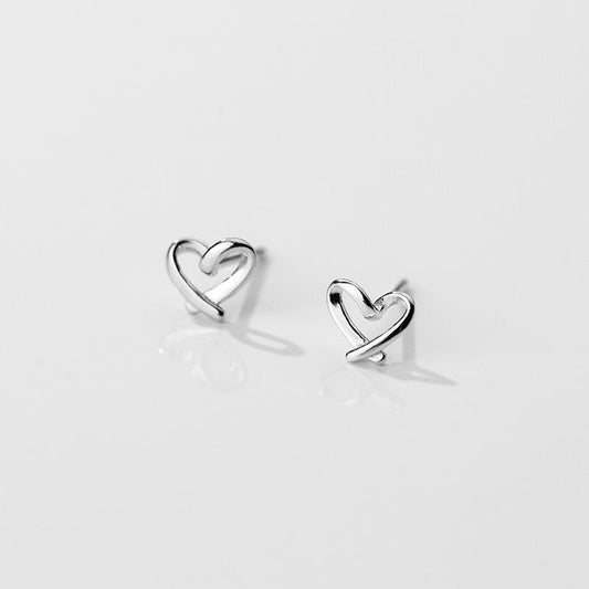 Cross Your Heart Stud Earrings