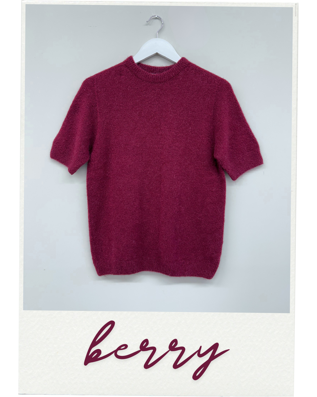 Alpaca Crew Neck Boxy Jumper