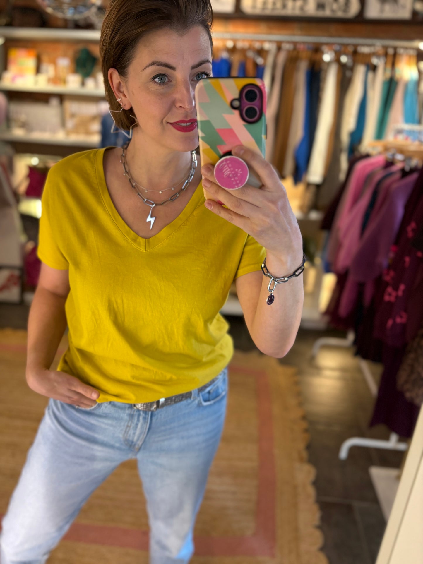 Plain V-Neck T-Shirt