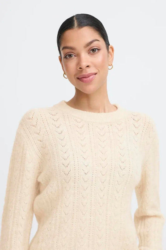 Pointelle Knit Jumper
