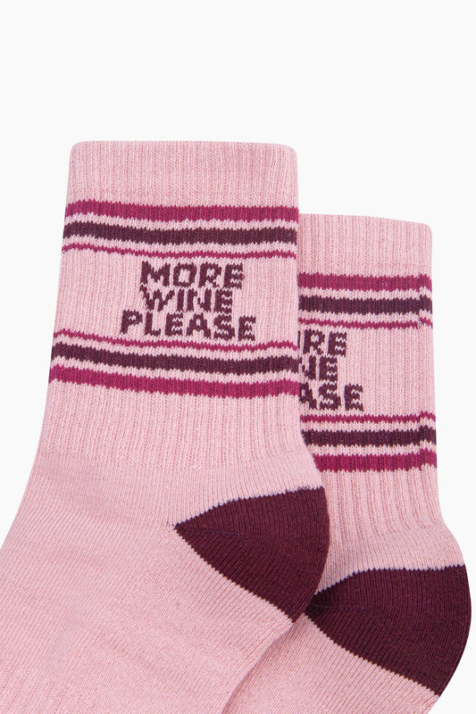More Wine Please Organic Cotton Socks