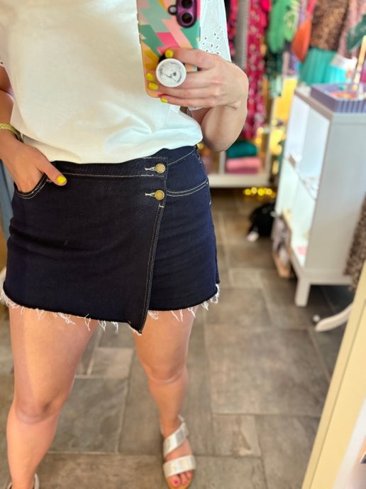 Indigo Denim Skort