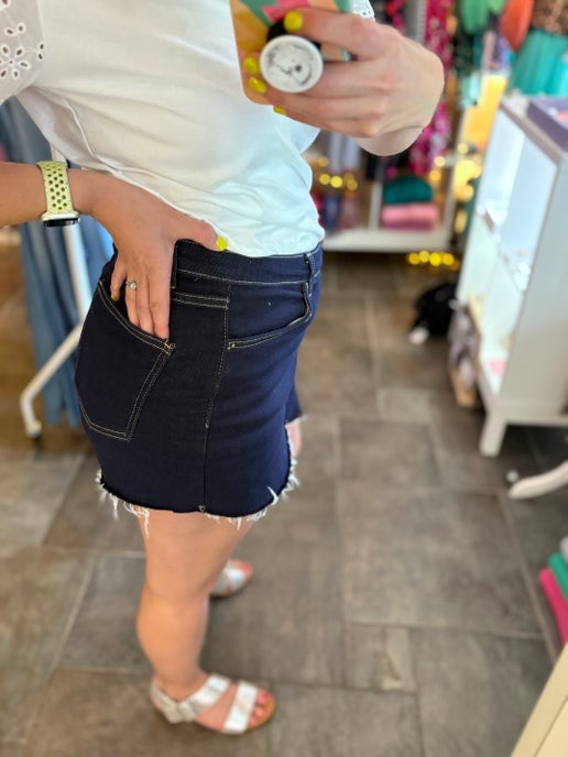 Indigo Denim Skort
