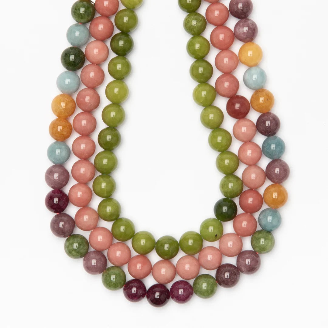 Green Margot Autumn Beaded Necklace