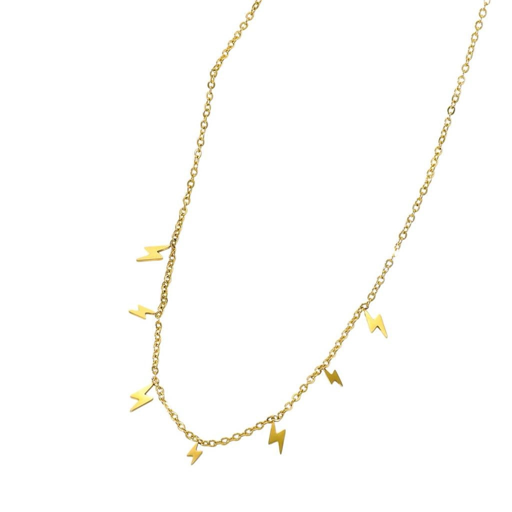 Delicate Mini Lightening Bolts Necklace