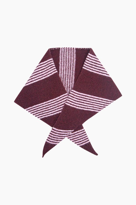Striped Heavyweight Triangle Scarf