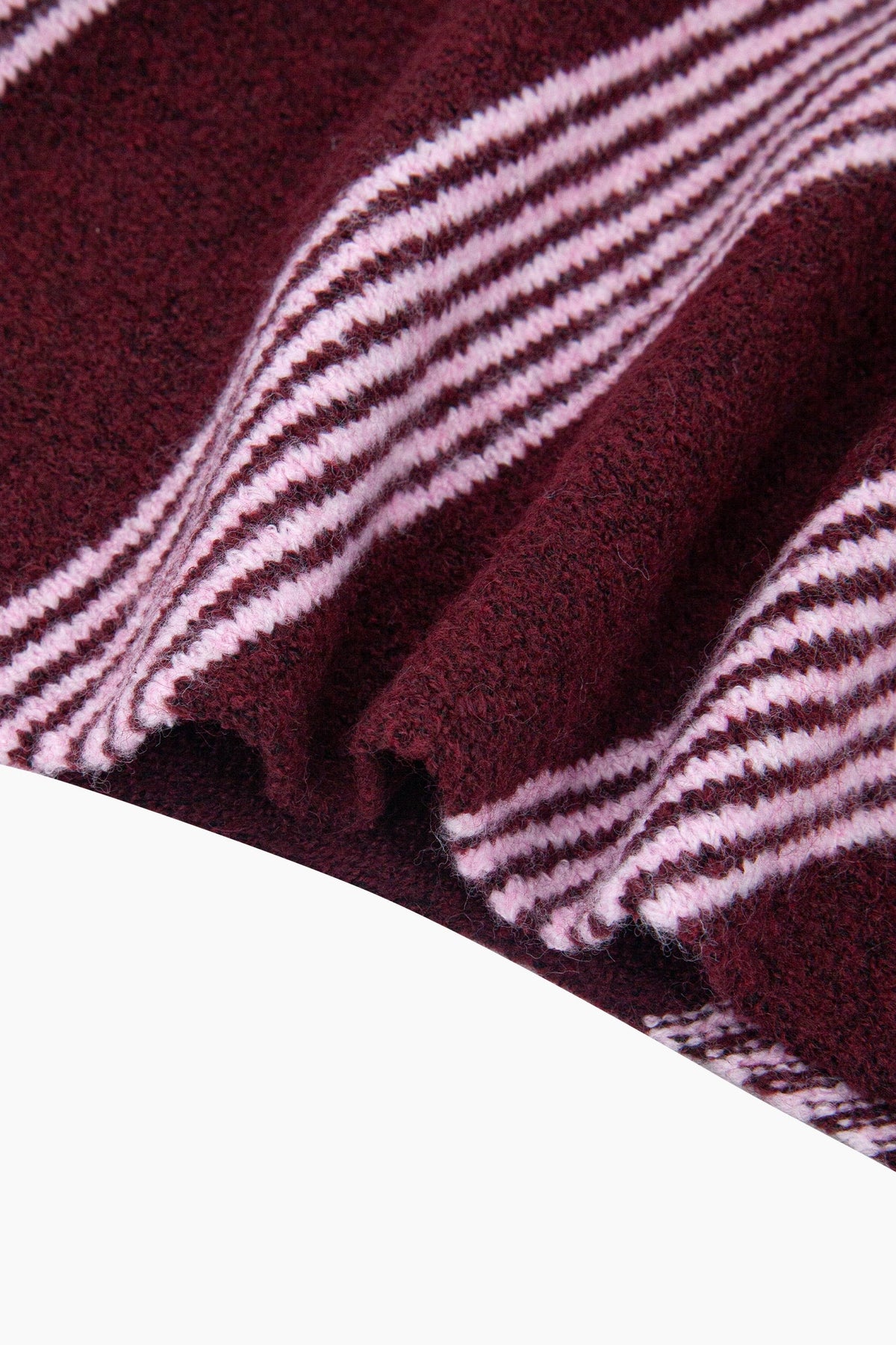 Striped Heavyweight Triangle Scarf