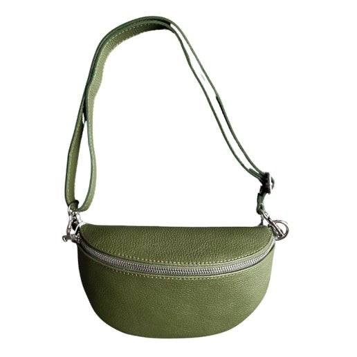 Leather Moon Crossbody/Bum Bag