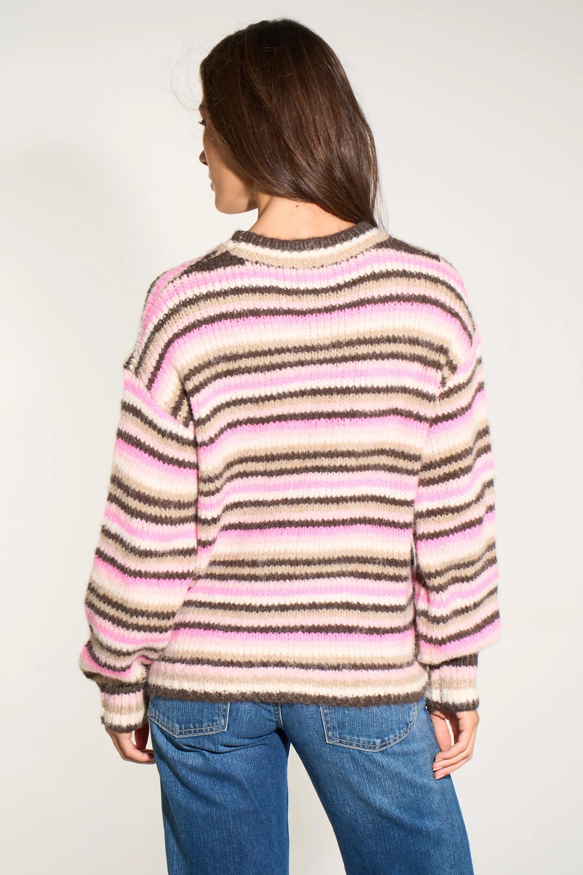 Striped Knit Cosy Jumper