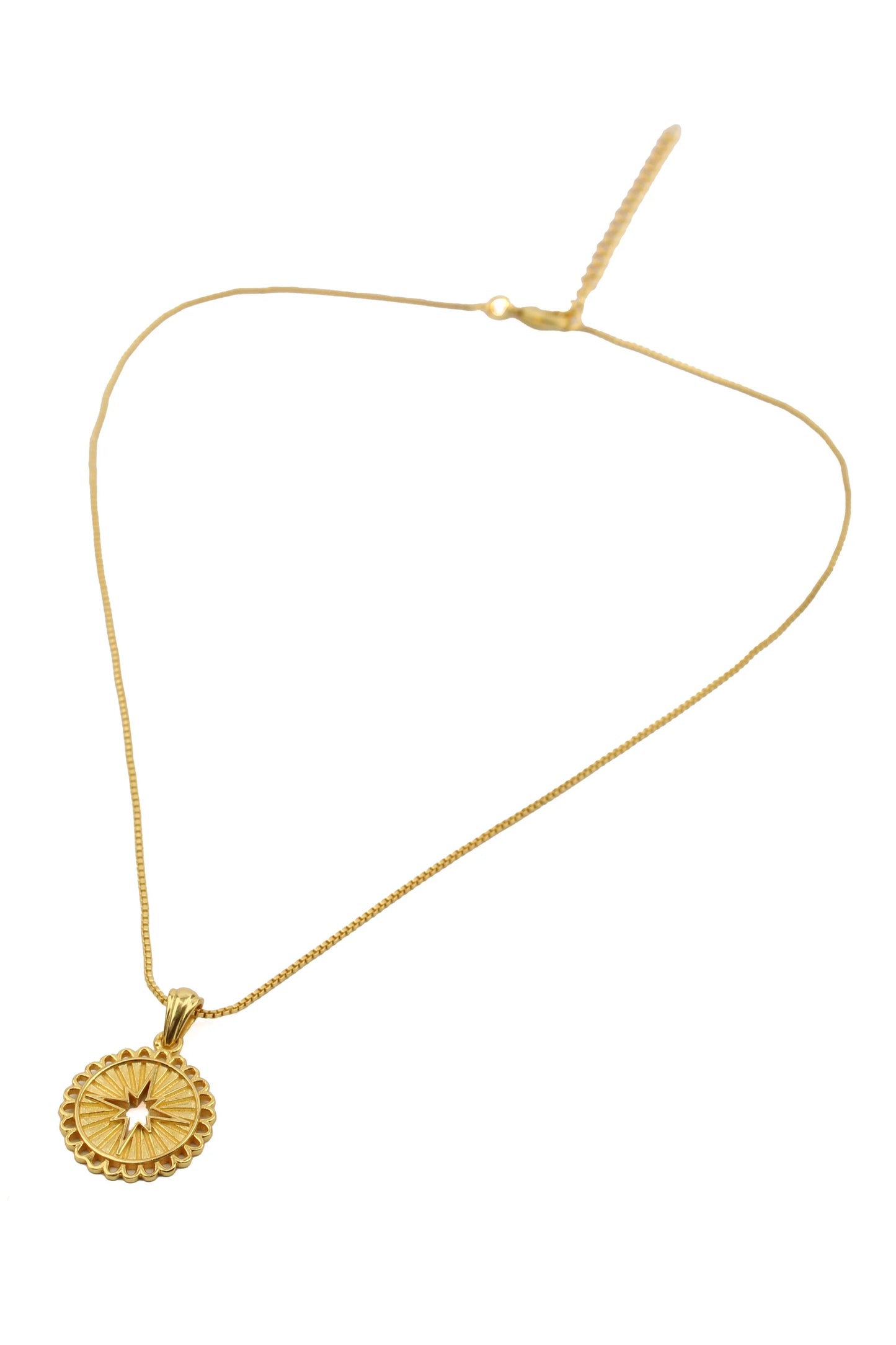 Star Disc Pendent Necklace