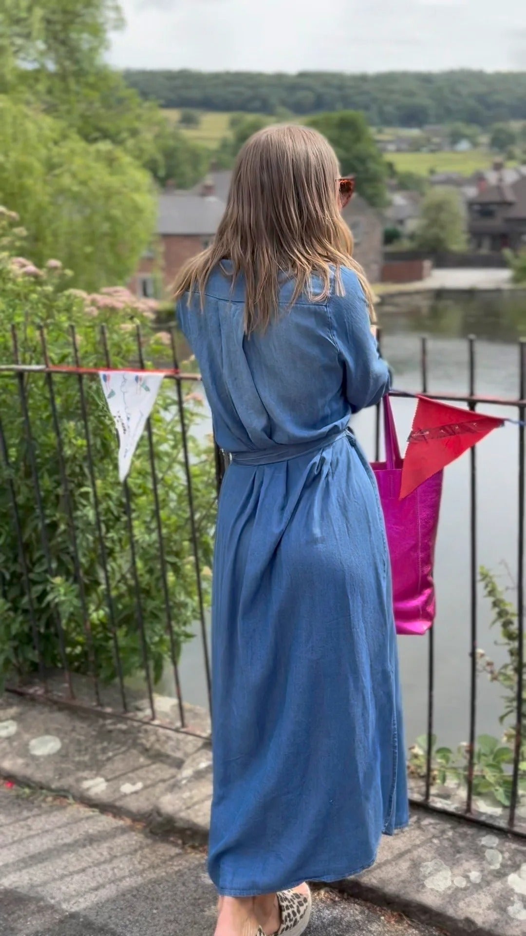 Denim Tencel Shirt Dress