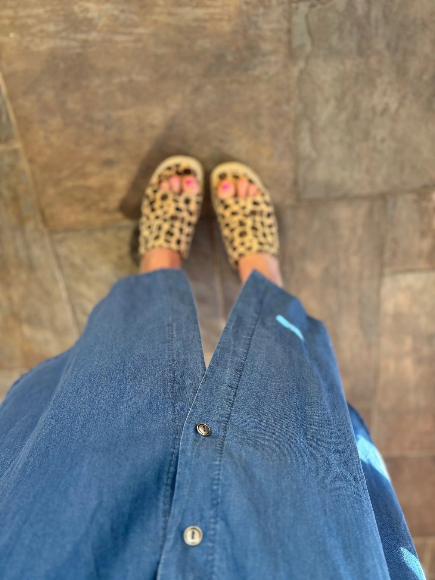 Denim Tencel Shirt Dress