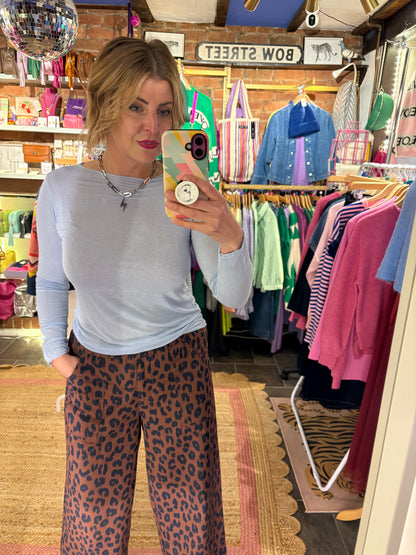 Plain Cashmere Blend Layering Top