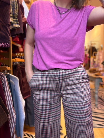 Tweed Print Tailored Trouser