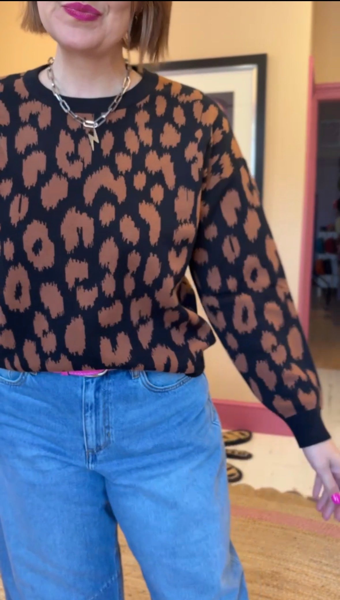 Leopard Print Jumper