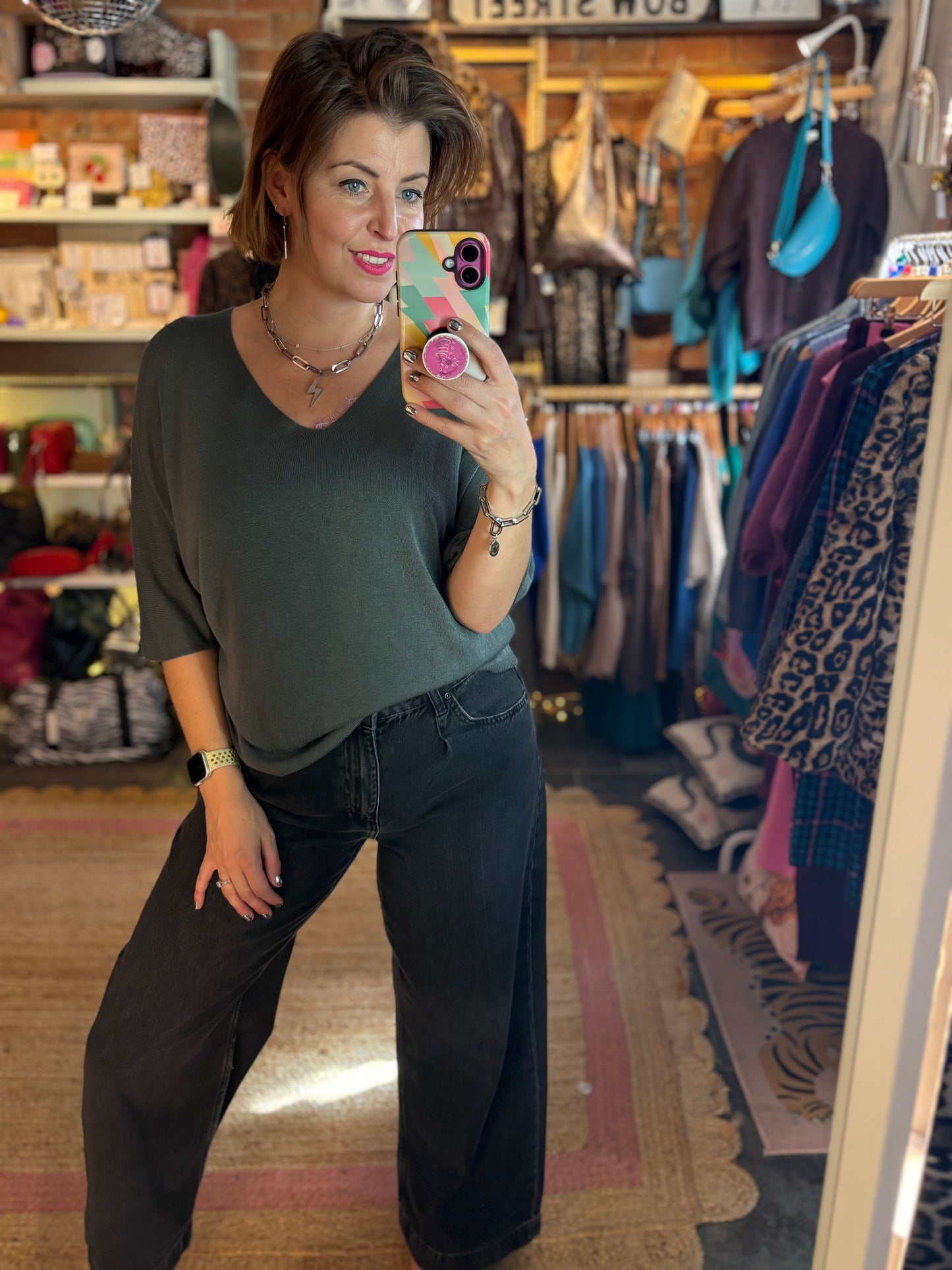 Soft Knit Batwing Top