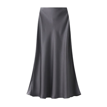 Bias Cut Satin Slip Skirt