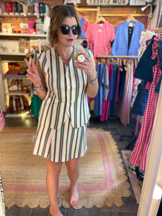 Candy Stripe Waistcoat