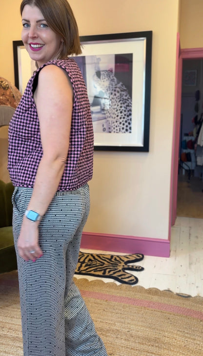Gingham Reversible Waistcoat