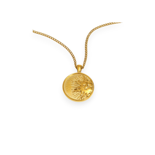 Sun & Moon Disc Necklace