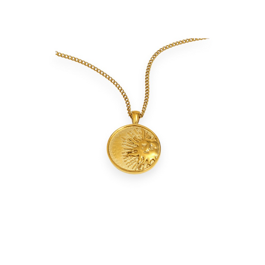 Sun & Moon Disc Necklace