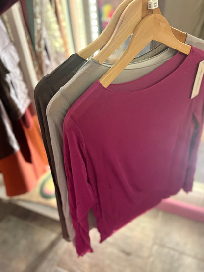 Plain Cashmere Blend Layering Top