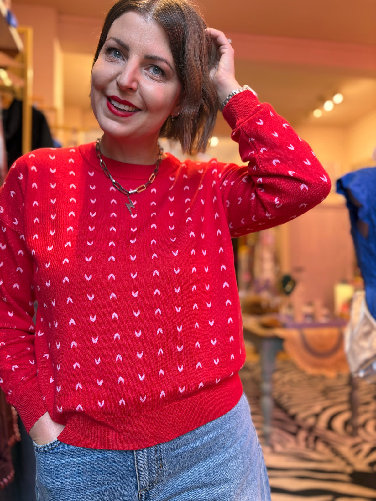 Red Hearts Jumper