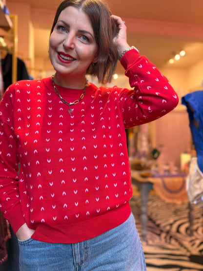 Red Hearts Jumper