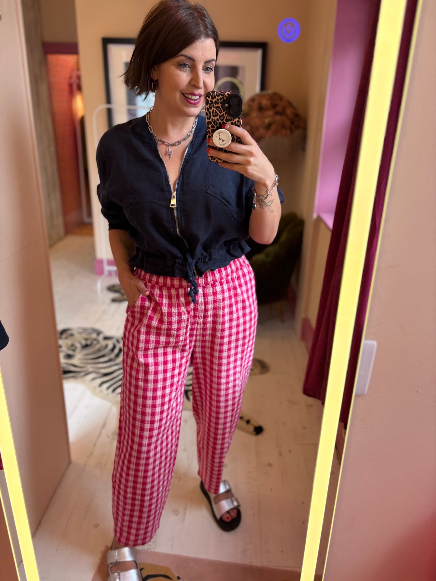 Gingham Trousers