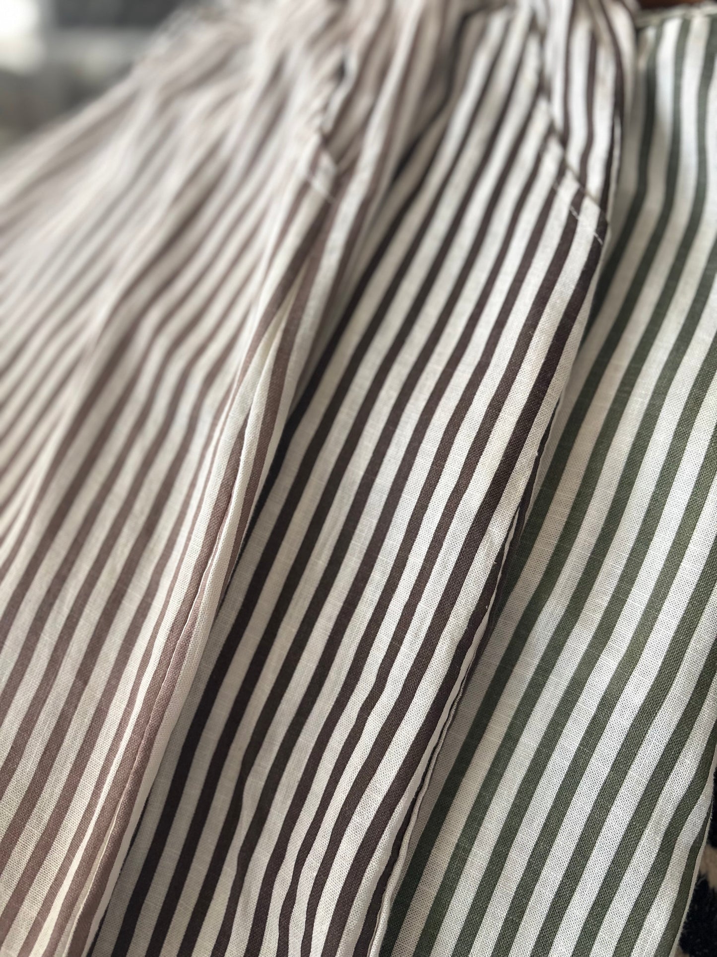 Linen Striped Trousers