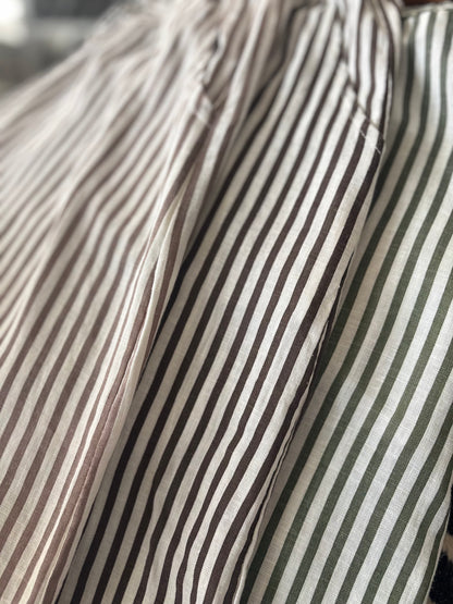 Linen Striped Trousers