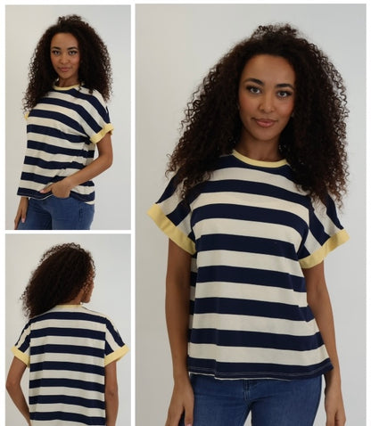 Striped Cotton T-Shirt