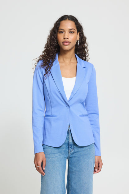 Jersey Soft Blazer - Wedgewood Blue
