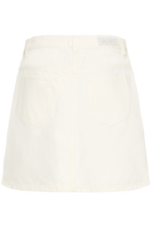 White Denim Mini Skirt