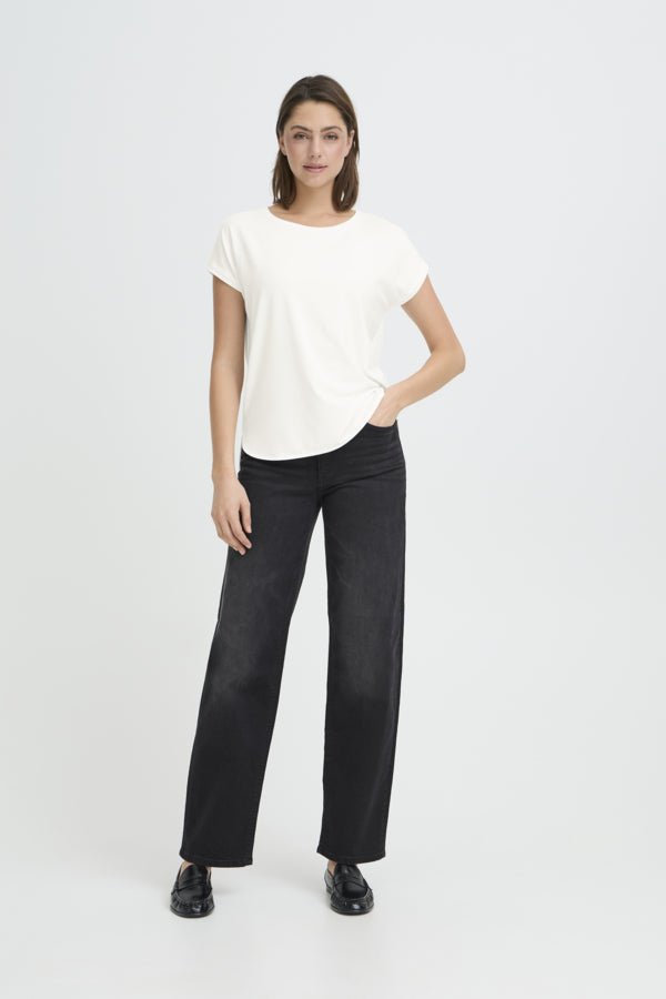 Relaxed Capped Sleeve T-shirt