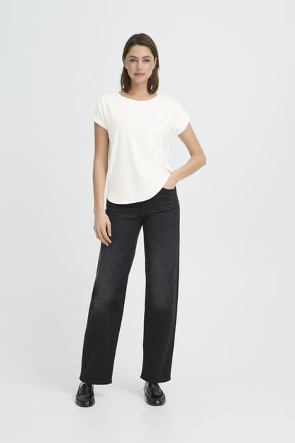 Relaxed Capped Sleeve T-shirt