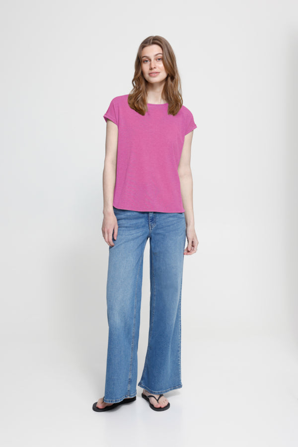 Relaxed Capped Sleeve T-shirt