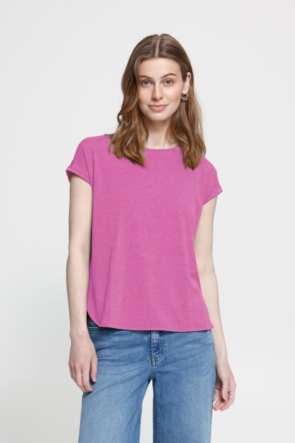 Relaxed Capped Sleeve T-shirt