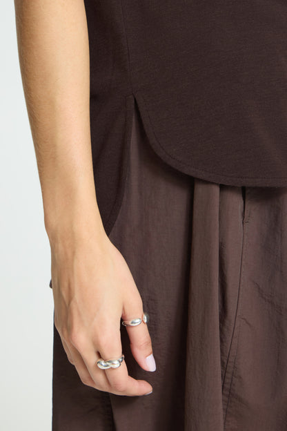 Relaxed Capped Sleeve T-shirt