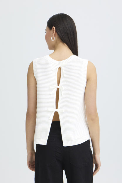 Cotton Knit Tie Back Tank Top