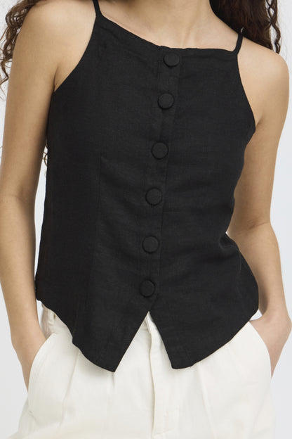Linen Vest Top