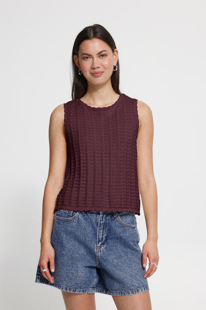 Crochet Tie Back Top