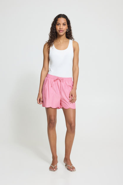 Pink Scallop Shorts